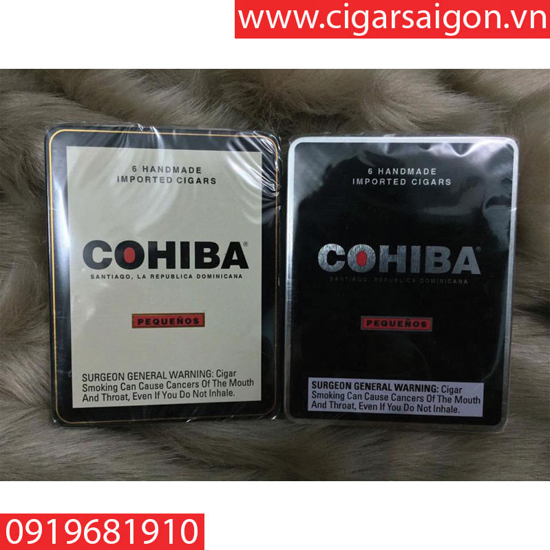 Xì gà Cohiba Black Pequenos hộp đen 6 điếu (Cohiba hộp 6 điếu)