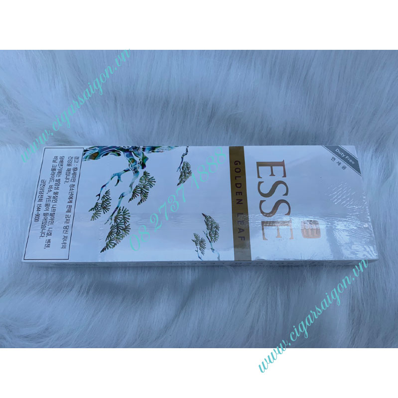 Thuốc lá Esse golden leaf 1mg trắng - hàng duty free Hàn Quốc trắng