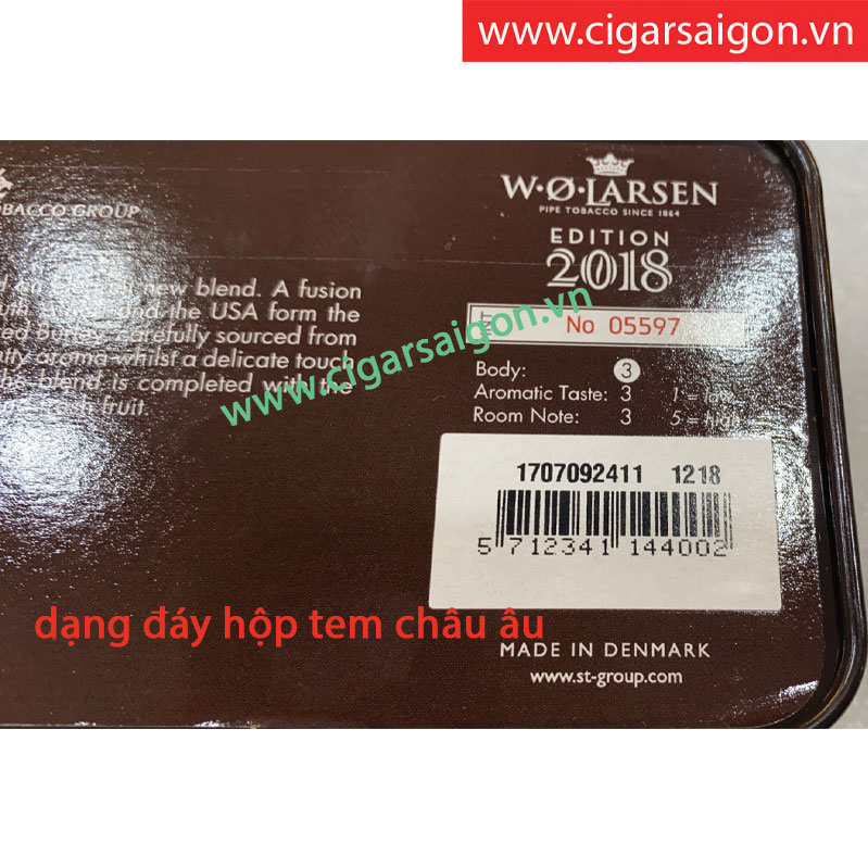 Thuốc hút tẩu W.O. Larsen 2015 hàng châu âu